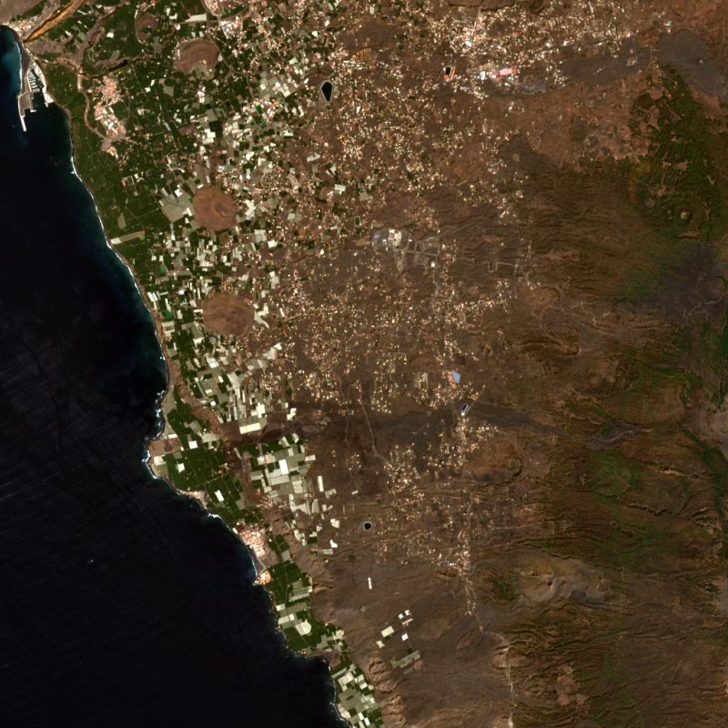 La Palma's west coast, September 2020, before the eruption